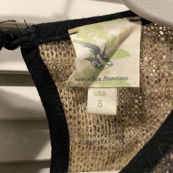 Made In San Francisco Black And Tan Dress Small - Picture 7 of 8